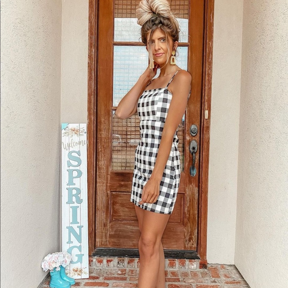 gingham sundress size small